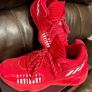 Adidas DAME 7 EXTPLY 'OPPONENT ADVISORY - SCARLET Red Basketball Shoes size 8.5